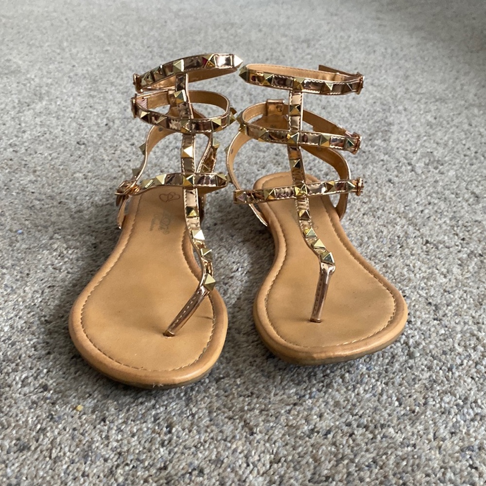 Db Dk fashion- size 9 rose gold sandals- worn once for a wedding- comfortable